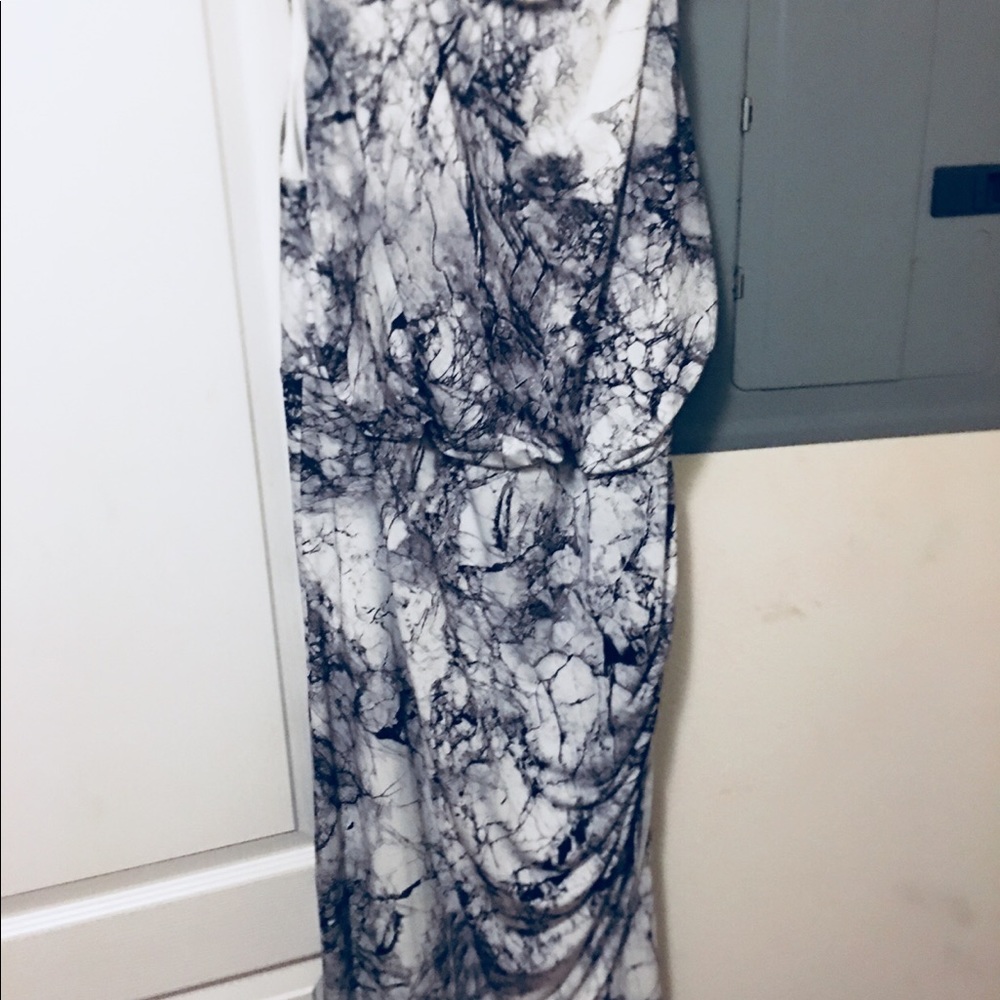 ASOS marble print sleeveless dress